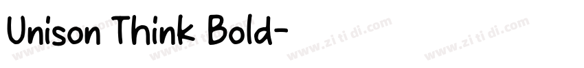 Unison Think Bold字体转换